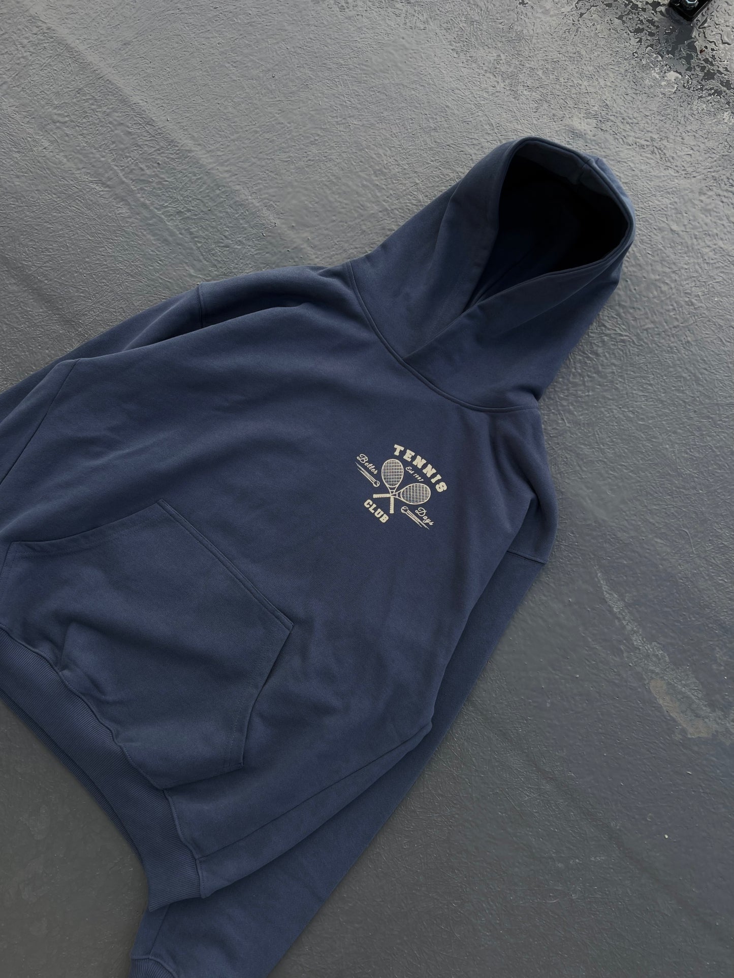 Tennis club Hoodie - Midnight Navy
