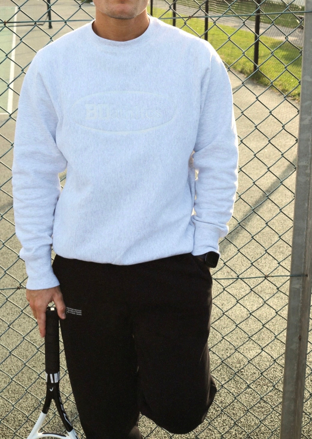 Ash grey Athletics crewneck