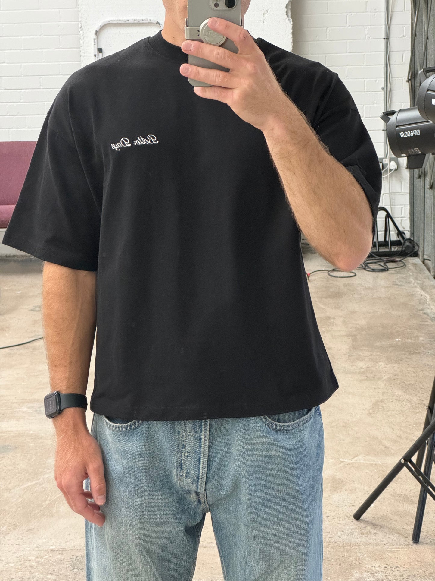 Oversized Boxy T - Jet Black