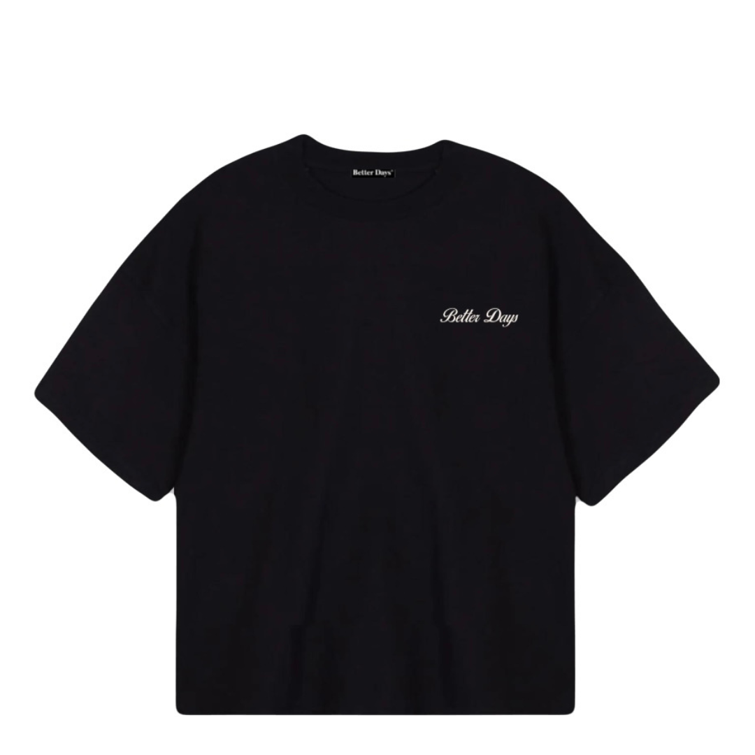 Oversized Boxy T - Jet Black