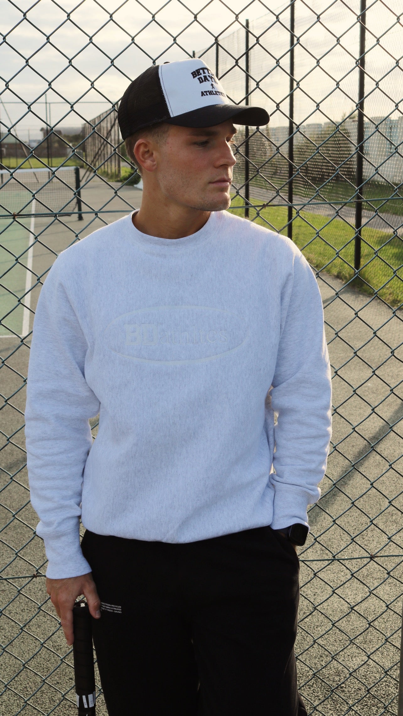 Ash grey Athletics crewneck