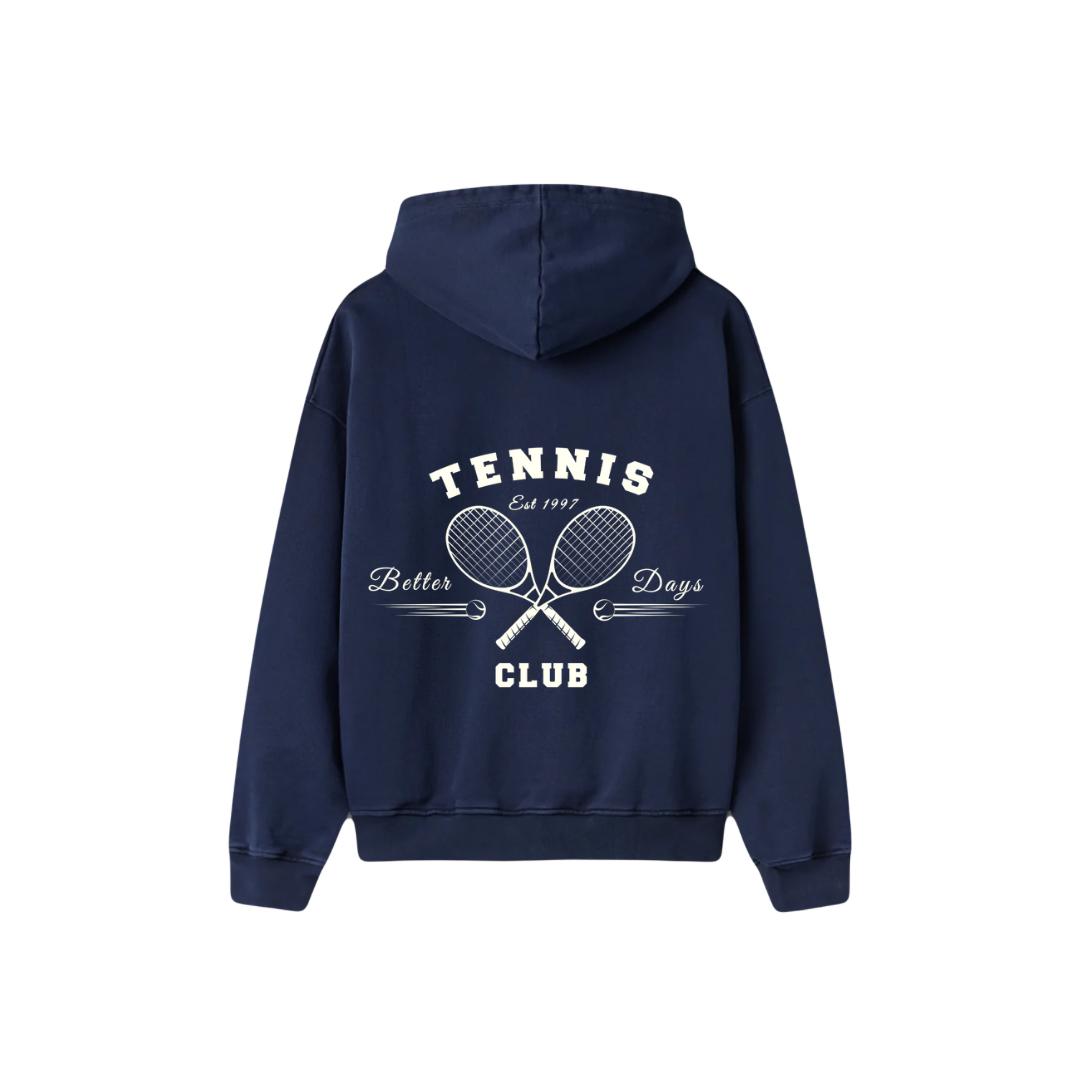 Tennis club Hoodie - Midnight Navy