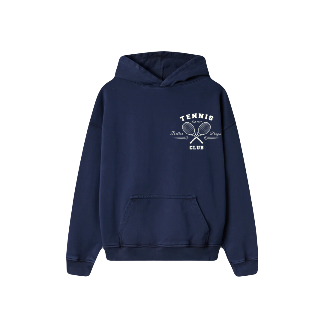 Tennis club Hoodie - Midnight Navy