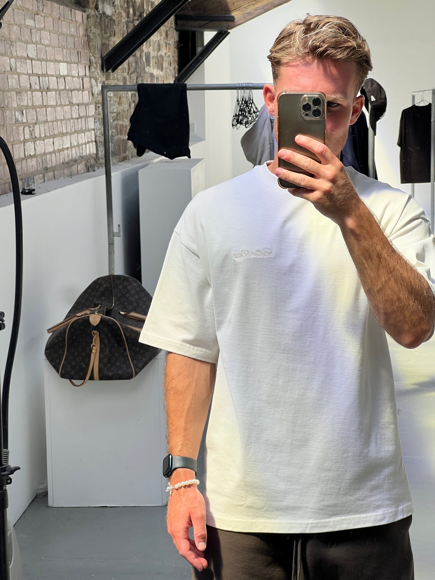 Vintage white Oversized basic T
