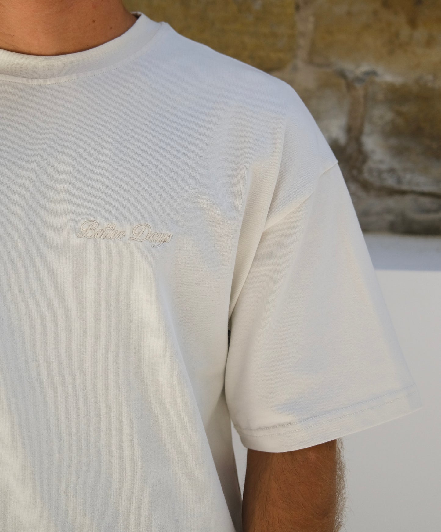 Vintage white Oversized basic T