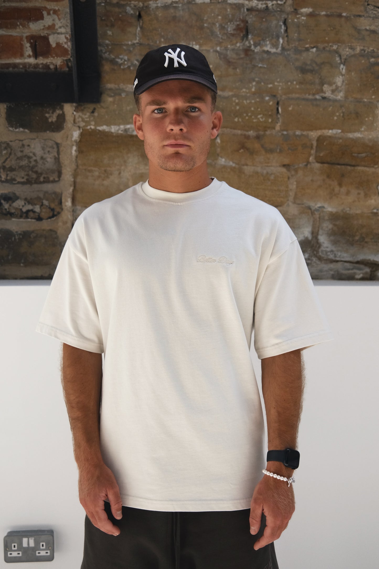 Vintage white Oversized basic T