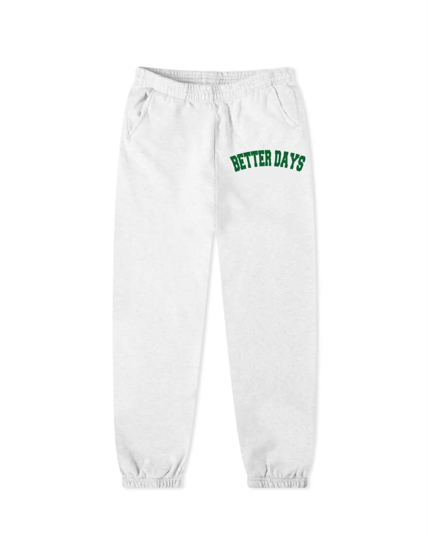 Ash grey arc logo sweatpants
