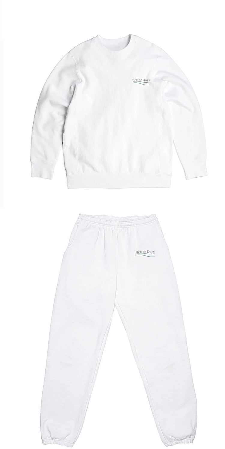 Wave logo jumper and pants set