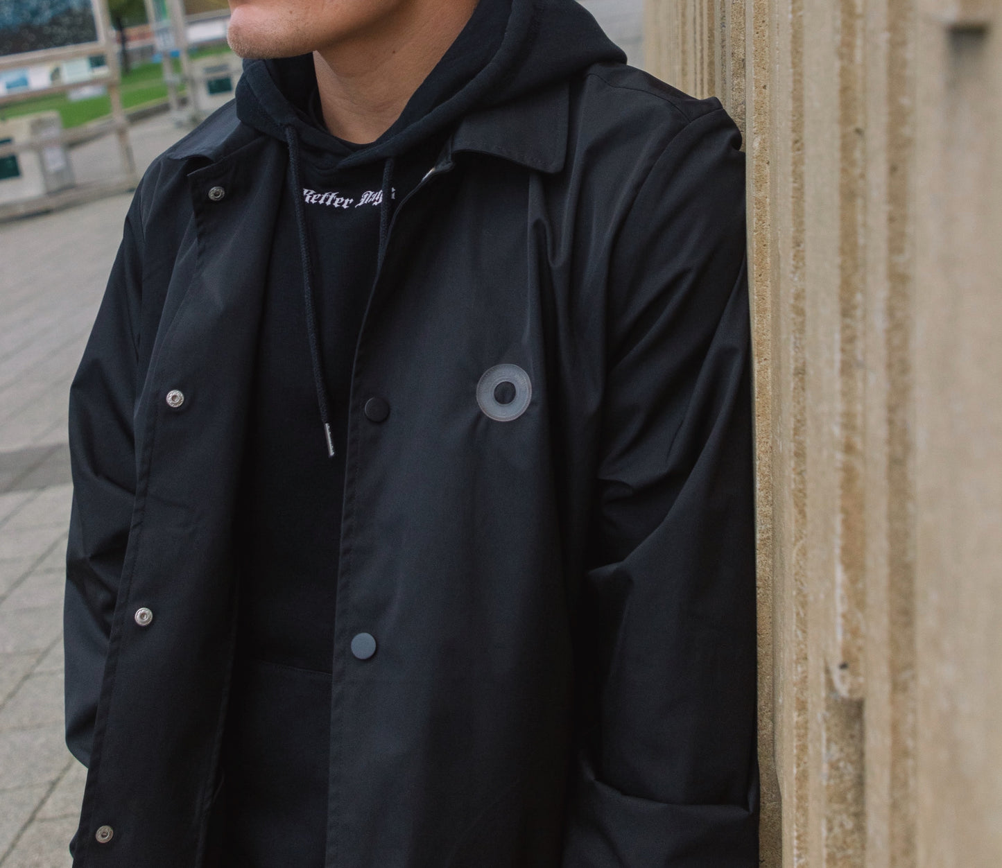 Better Days black logo hoodie