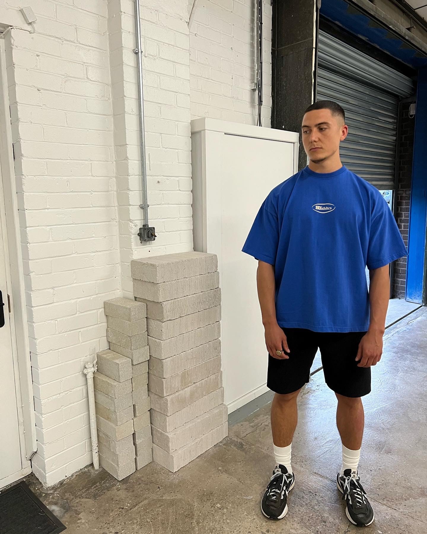 BD Athletics oversized T-shirt - Cobalt blue