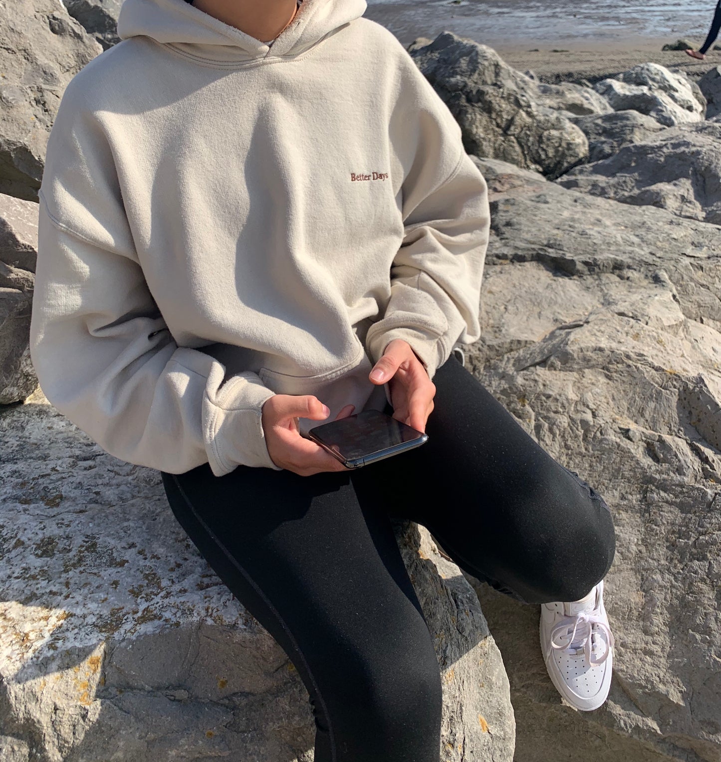 Beige Everyday hoodie