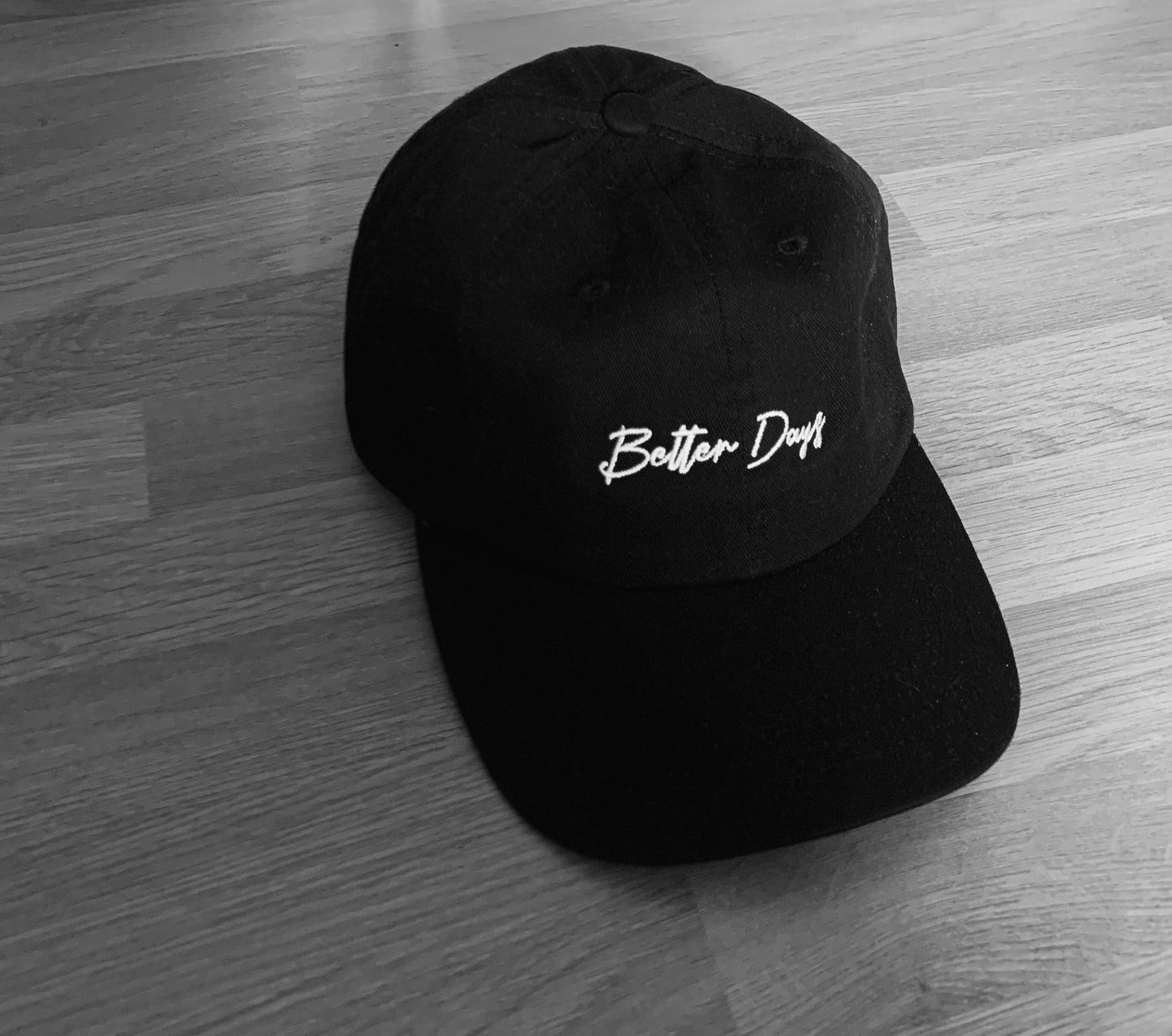 Better Days black script cap