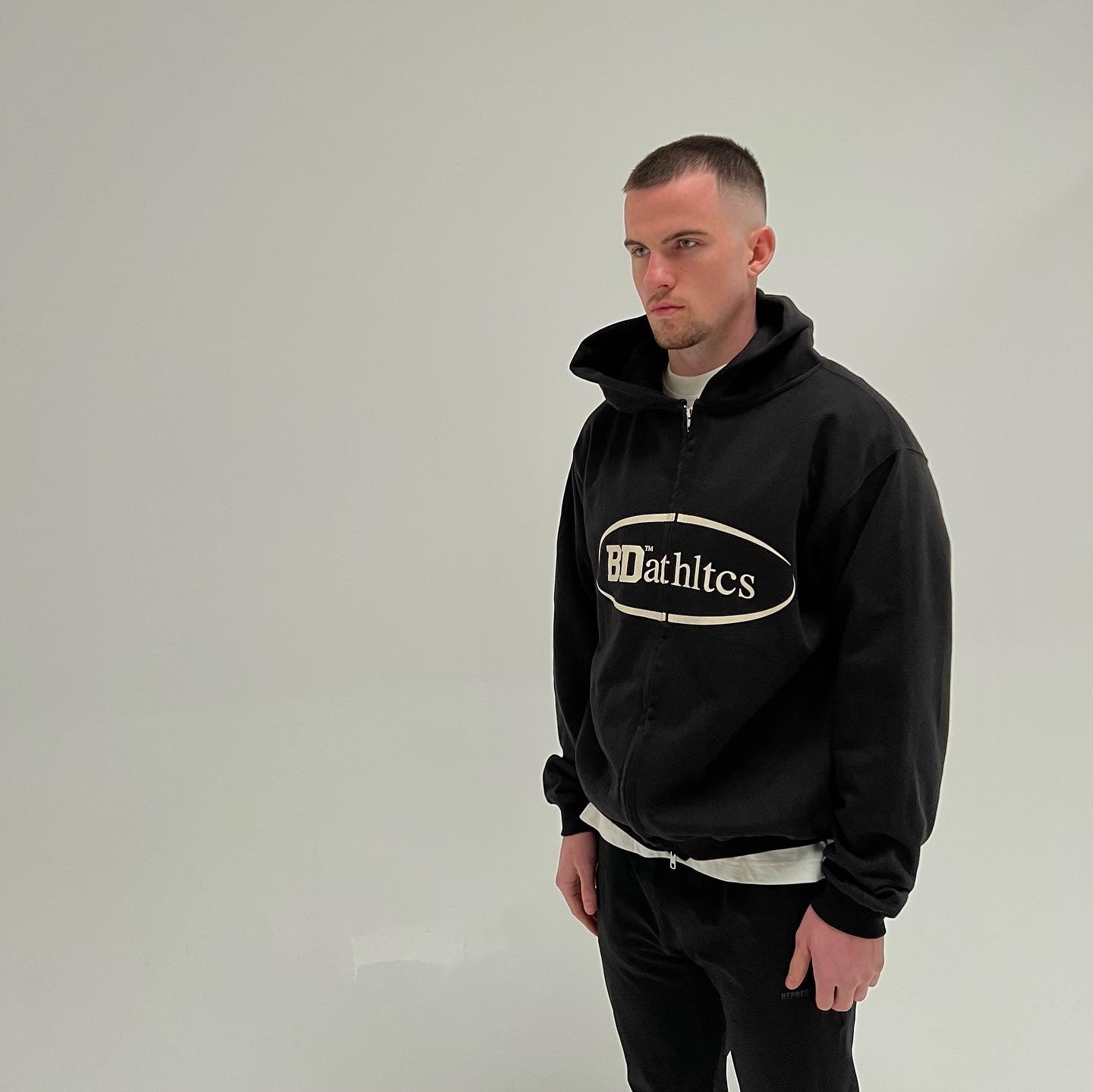 BD athletics zip through hoodie