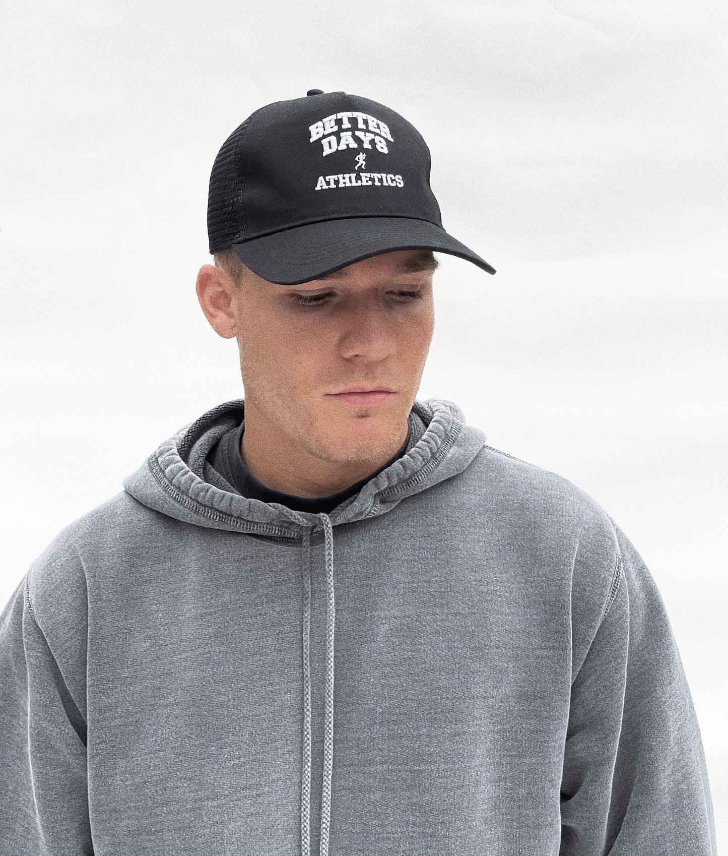 Black BD Athletics trucker cap