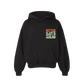 Retro Puff Print Hoodie - Jet Black