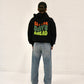 Retro Puff Print Hoodie - Jet Black