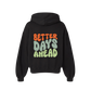 Retro Puff Print Hoodie - Jet Black