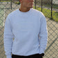 Ash grey Athletics crewneck