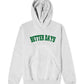 Ash/forrest green Arc logo hoodie