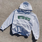 Ash/forrest green Arc logo hoodie