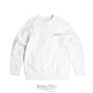 Wave logo white crewneck jumper