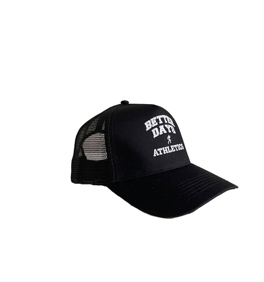 Black BD Athletics trucker cap
