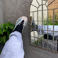 Ash grey arc logo sweatpants