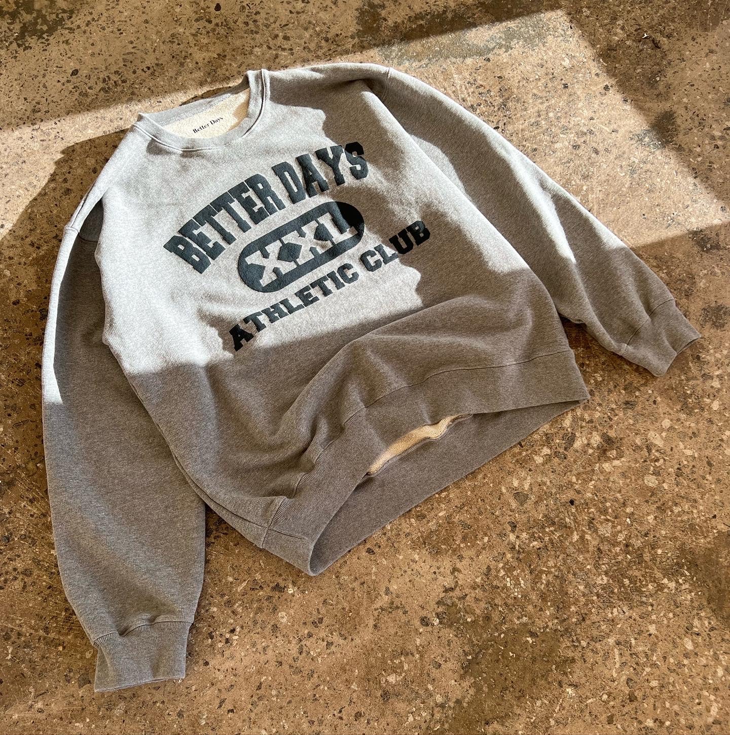 BD Athletic club heavyweight sweatshirt - Marl Grey