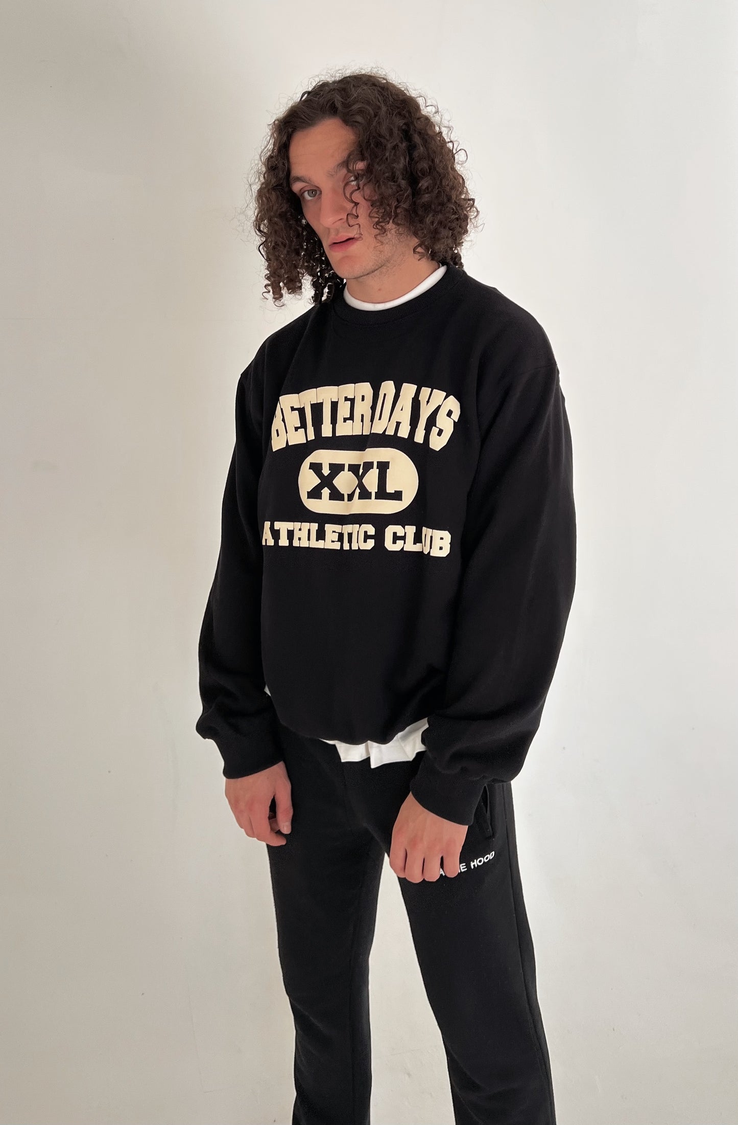 BD Athletic club heavyweight sweatshirt - Jet Black (pre order)