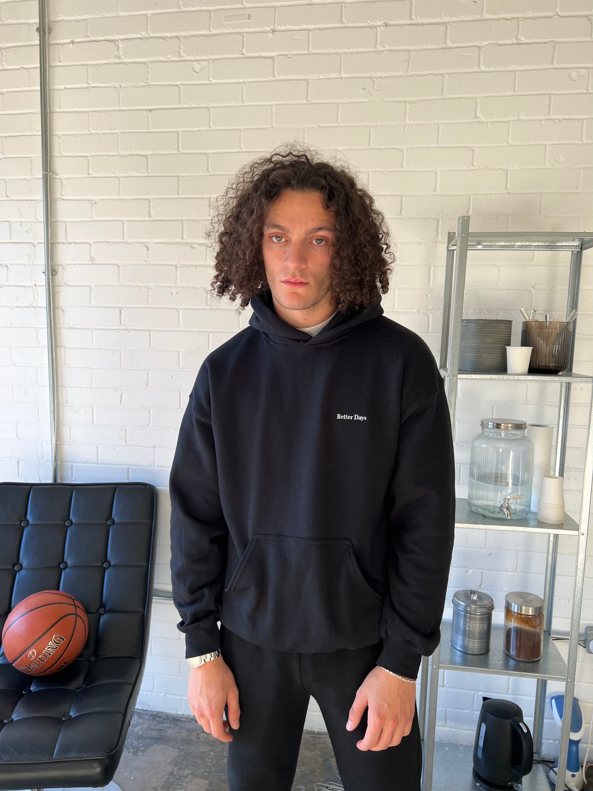 Jet top black hoodie