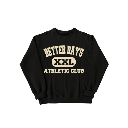 BD Athletic club heavyweight sweatshirt - Jet Black (pre order)