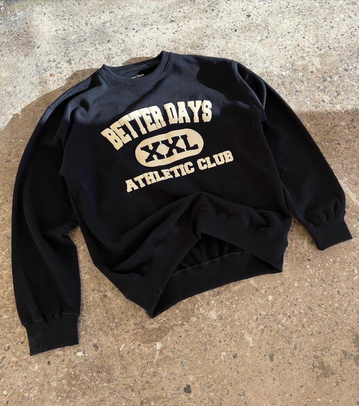 BD Athletic club heavyweight sweatshirt - Jet Black (pre order)