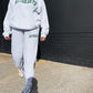 Ash grey arc logo sweatpants