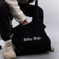 Better Days Black felt Tote bag.