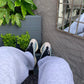 Ash grey arc logo sweatpants