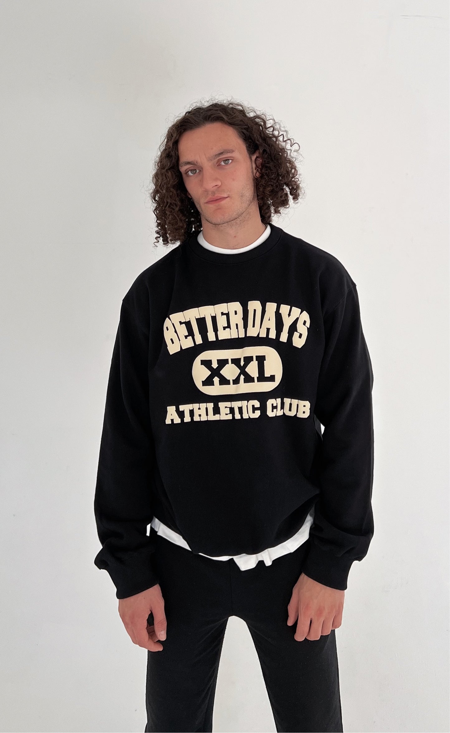 BD Athletic club heavyweight sweatshirt - Jet Black (pre order)