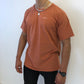 Better Days oversized washed orange T shirt