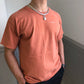 Better Days oversized washed orange T shirt